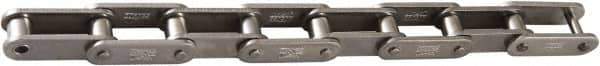 U.S. Tsubaki - 1/2" Pitch, ANSI C2040, Double Pitch Roller Chain - Chain No. 40SS, 99 Lb. Capacity, 10 Ft. Long, 5/16" Roller Diam, 5/16" Roller Width - Industrial Tool & Supply