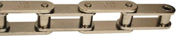 U.S. Tsubaki - 1-1/2" Pitch, ANSI C2060H, Double Pitch Roller Chain - Chain No. 60HNP, 9,000 Lb. Capacity, 15/32" Roller Diam, 1/2" Roller Width - Industrial Tool & Supply