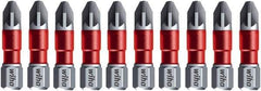 Wiha - PZ.3 Posidriv Screwdriver Bit - 1/4" Drive, 1-9/64" OAL - Industrial Tool & Supply