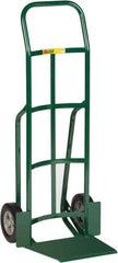 Little Giant - 800 Lb Capacity 49" OAH Hand Truck - 13-1/2 x 16" Base Plate, Dual Handle, Steel, Solid Rubber Wheels - Industrial Tool & Supply