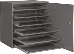 Durham - 6 Drawer, Small Parts Slide Rack Cabinet - 22" Deep x 23" Wide x 17" High - Industrial Tool & Supply