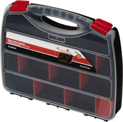 Quantum Storage - 13" Wide x 2" High x 10" Deep, Small Parts Organizer - Polypropylene Frame, 22 Compartments - Industrial Tool & Supply
