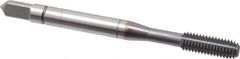 Balax - #10-32 UNF 2B H5 Thread Limit Bottoming Thread Forming Tap - Powdered Metal High Speed Steel, TiCN Finish, 2-3/8" OAL, 0.6" Thread Length, Right Hand Thread, Series BXSTEEL - Exact Industrial Supply