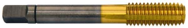 Balax - M12x1.75 Metric Coarse 6H D12 Thread Limit Bottoming Thread Forming Tap - Powdered Metal High Speed Steel, TiN Finish, 3-3/8" OAL, 1" Thread Length, Right Hand Thread, Series BXSTAINLESS - Exact Industrial Supply