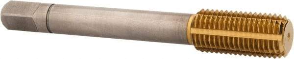 Balax - 7/16-20 UNF 2B H7 Thread Limit Bottoming Thread Forming Tap - Powdered Metal High Speed Steel, TiN Finish, 3-5/32" OAL, 0.95" Thread Length, Right Hand Thread, Series BXSTAINLESS - Exact Industrial Supply