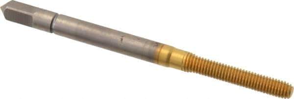 Balax - M3x0.50 Metric Coarse 6H D6 Thread Limit Bottoming Thread Forming Tap - Powdered Metal High Speed Steel, TiN Finish, 1-15/16" OAL, 0.626" Thread Length, Right Hand Thread, Series BXSTAINLESS - Exact Industrial Supply