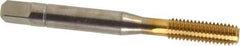 Balax - M6x1.00 Metric Coarse 6H D9 Thread Limit Bottoming Thread Forming Tap - Powdered Metal High Speed Steel, TiN Finish, 2-1/2" OAL, 0.79" Thread Length, Right Hand Thread, Series BXSTAINLESS - Exact Industrial Supply