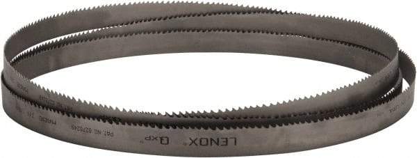 Lenox - 3 to 4 TPI, 15' 6" Long x 1-1/4" Wide x 0.042" Thick, Welded Band Saw Blade - Bi-Metal, Toothed Edge, Raker Tooth Set, Flexible Back, Contour Cutting - Industrial Tool & Supply