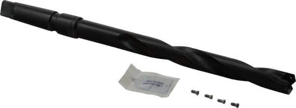 Allied Machine and Engineering - Series 1, 13/16" Max Diam, 3MT Taper Shank, Helical Flute Spade Drill - 6-1/2" Max Depth, 9-47/64" Body Length, 13-7/32" OAL, Extended Length, Through Coolant - Industrial Tool & Supply