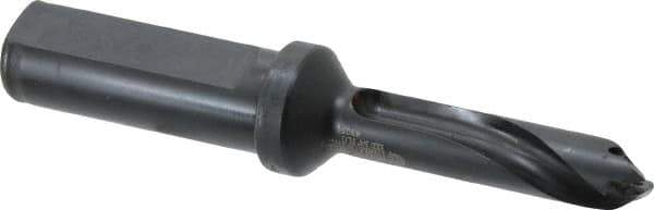 Allied Machine and Engineering - Series 13, 13 to 13.99mm Diam, 3/4" Diam Straight Shank with Flange, Straight Flute Spade Drill - 1-41/64" Max Depth, 2-47/64" Body Length, 4-49/64" OAL, Standard Length, Through Coolant - Industrial Tool & Supply
