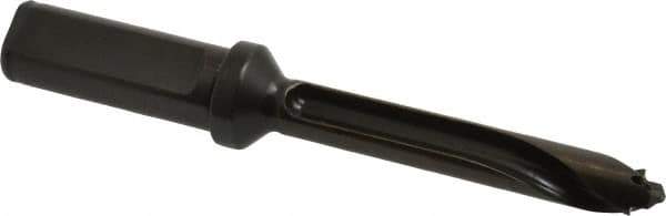 Allied Machine and Engineering - Series 13, 13 to 13.99mm Diam, 3/4" Diam Straight Shank with Flange, Straight Flute Spade Drill - 2-49/64" Max Depth, 3-53/64" Body Length, 5-55/64" OAL, Standard Length, Through Coolant - Industrial Tool & Supply