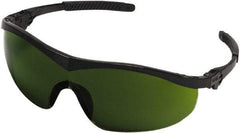 MCR Safety - Green Lenses, Safety Glasses - Scratch Resistant, Black Nylon Frame - Industrial Tool & Supply