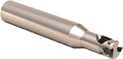 Seco - 12mm Cut Diam, 10mm Max Depth of Cut, 16mm Shank Diam, 98mm OAL, Indexable Square Shoulder Helical End Mill - XO.. 06 Inserts, Cylindrical Shank, 90° Lead Angle, Series Nano Turbo - Industrial Tool & Supply