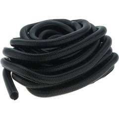 Value Collection - 1" Trade Size, 50' Long, Flexible Split Loom Conduit - Thermoplastic, 0.95" ID, Black - Industrial Tool & Supply