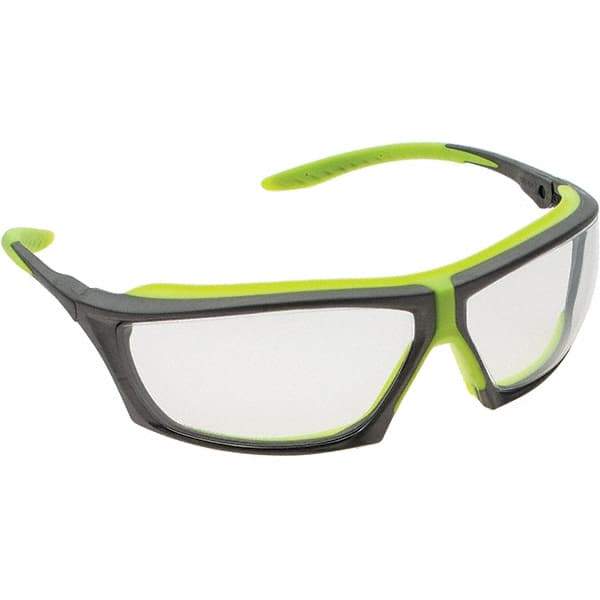 Value Collection - Safety Glasses - CLR LENS YLW/GRY FRM ZIRC GEMSTONE HI-VIS GLSS - Industrial Tool & Supply