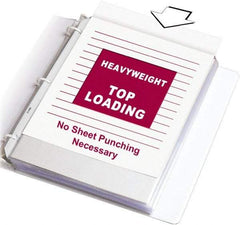 C-LINE - 100 Piece Clear Sheet Protectors-Ring Binder - 11.188" High x 9.172" Wide - Industrial Tool & Supply
