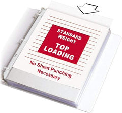 C-LINE - 200 Piece Clear Sheet Protectors-Ring Binder - 11.188" High x 9.172" Wide - Industrial Tool & Supply