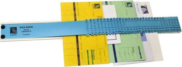 C-LINE - 23-1/2 x 2-1/2 x 5/8", Letter Size, Blue, Indexed Sorters - Has Index Tabs, 1 per Box - Industrial Tool & Supply