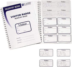 C-LINE - Adhesive Badge Holder - White - Industrial Tool & Supply