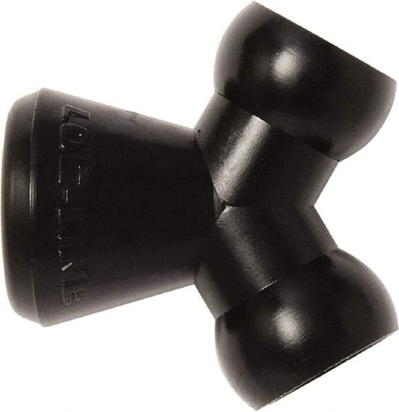 Loc-Line - 1/4" Hose Inside Diam, Coolant Hose Y-Fitting - For Use with Loc-Line Modular Hose System, 20 Pieces - Industrial Tool & Supply