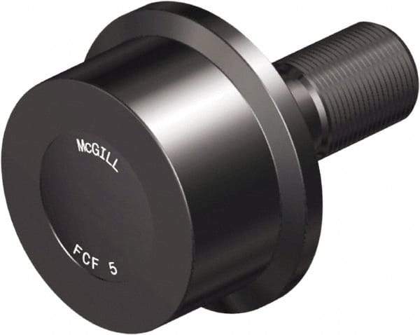 McGill - 6" Roller Diam x 3" Width, 2-1/2" Stud Diam x 5-1/2" Length, Flanged Load Roller - Steel, 3-1/4" Thread Length, 2-1/2-12 Thread, 8-1/2" OAL, 35,800 Lb Dynamic Cap, 62,000 Lb Static Cap - Industrial Tool & Supply