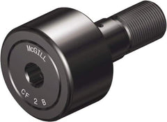 McGill - 4" Roller Diam x 2" Width, 1-3/8" Stud Diam x 3-1/2" Length, Sealed Stud Cam Follower with Hex - Steel, 1-1/2" Thread Length, 1-1/2-12 Thread, 5.78" OAL, 22,800 Lb Dynamic Cap, 44,770 Lb Static Cap - Industrial Tool & Supply