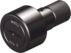 McGill - 5/8" Roller Diam x 7/16" Width, 1/4" Stud Diam x 3/4" Length, Heavy Stud Cam Follower - Steel, 5/16" Thread Length, 5/16-24 Thread, 1.22" OAL, 955 Lb Dynamic Cap, 2,480 Lb Static Cap - Industrial Tool & Supply