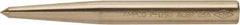 Ampco - 5/8" Nonsparking Center Punch - 6" OAL, Nickel Aluminum Bronze - Industrial Tool & Supply