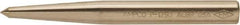 Ampco - 1/2" Nonsparking Center Punch - 5" OAL, Nickel Aluminum Bronze - Industrial Tool & Supply