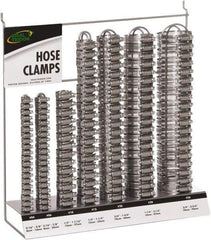 IDEAL TRIDON - 130 Piece, 5/16 to 2-3/4" Diam, Worm Drive Clamp Set - 20 Micro 4, 20 Micro 6, 10 Size 10, 20 Size 12, 20 Size 20, 20 Size 28, 20 Size 36 - Industrial Tool & Supply