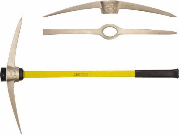 Ampco - 123 oz Head Railroad Pick - 37" OAL, Fiberglass - Industrial Tool & Supply