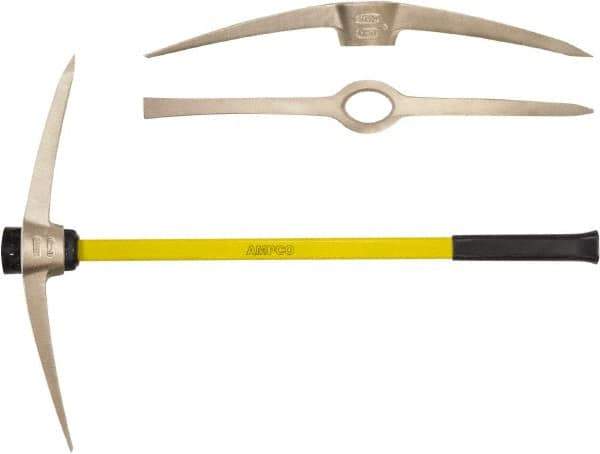 Ampco - 6-1/2 Lb Head Railroad Pick - 37" OAL, Fiberglass - Industrial Tool & Supply