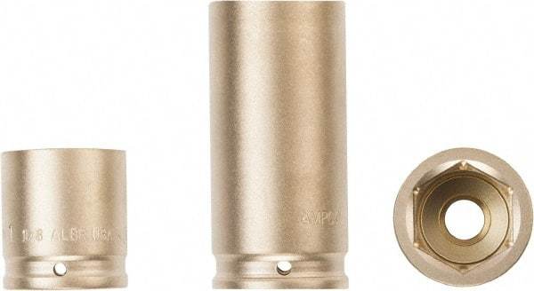 Ampco - 1/2" Drive 9mm Standard Nonsparking Impact Socket - 6 Points - Industrial Tool & Supply