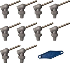 Loc-Line - 1/8" Hose Inside Diam x 5/32" Nozzle Diam, High-Pressure Coolant Hose Nozzle - NPT, for Use with Loc-Line Modular Hose System, 10 Pieces - Industrial Tool & Supply
