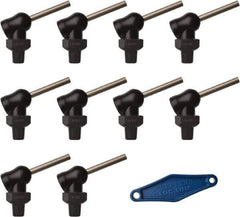 Loc-Line - 1/8" Hose Inside Diam x 5/32" Nozzle Diam, High-Pressure Coolant Hose Nozzle - NPT, for Use with Loc-Line Modular Hose System, 10 Pieces - Industrial Tool & Supply