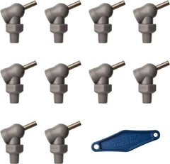 Loc-Line - 1/8" Hose Inside Diam x 5/32" Nozzle Diam, High-Pressure Coolant Hose Nozzle - NPT, for Use with Loc-Line Modular Hose System, 10 Pieces - Industrial Tool & Supply