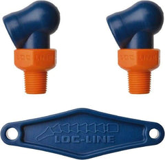 Loc-Line - 1/8" Hose Inside Diam x 1/16" Nozzle Diam, High-Pressure Coolant Hose Nozzle - NPT, for Use with Loc-Line Modular Hose System, 2 Pieces - Industrial Tool & Supply