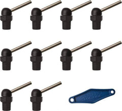 Loc-Line - 1/4" Hose Inside Diam x 5/32" Nozzle Diam, High-Pressure Coolant Hose Nozzle - NPT, for Use with Loc-Line Modular Hose System, 10 Pieces - Industrial Tool & Supply