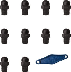 Loc-Line - 1/4" Hose Inside Diam x 5/32" Nozzle Diam, High-Pressure Coolant Hose Nozzle - NPT, for Use with Loc-Line Modular Hose System, 10 Pieces - Industrial Tool & Supply