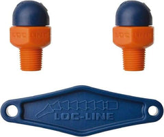 Loc-Line - 1/8" Hose Inside Diam x 5/32" Nozzle Diam, High-Pressure Coolant Hose Nozzle - NPT, for Use with Loc-Line Modular Hose System, 2 Pieces - Industrial Tool & Supply
