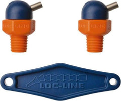 Loc-Line - 1/8" Hose Inside Diam, High-Pressure Coolant Hose Nozzle - NPT, for Use with Loc-Line Modular Hose System, 2 Pieces - Industrial Tool & Supply
