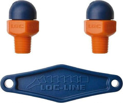 Loc-Line - 1/8" Hose Inside Diam x 1/16" Nozzle Diam, High-Pressure Coolant Hose Nozzle - NPT, for Use with Loc-Line Modular Hose System, 2 Pieces - Industrial Tool & Supply