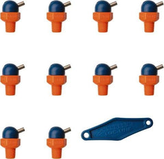Loc-Line - 1/8" Hose Inside Diam, High-Pressure Coolant Hose Nozzle - NPT, for Use with Loc-Line Modular Hose System, 10 Pieces - Industrial Tool & Supply