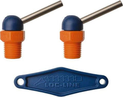 Loc-Line - 1/4" Hose Inside Diam x 5/32" Nozzle Diam, High-Pressure Coolant Hose Nozzle - NPT, for Use with Loc-Line Modular Hose System, 2 Pieces - Industrial Tool & Supply