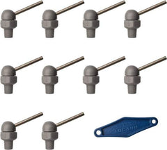 Loc-Line - 1/8" Hose Inside Diam, High-Pressure Coolant Hose Nozzle - NPT, for Use with Loc-Line Modular Hose System, 10 Pieces - Industrial Tool & Supply