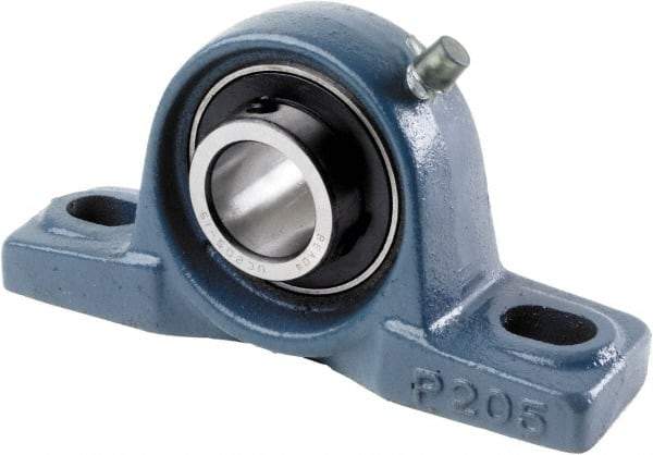 Tritan - 1" ID, 5.5118" OAL x 2.7953" OAH Pillow Block - 1,765 Lb Static Cap, 3,147 Lb Dyn Cap, 4.13" Btw Mnt Hole Ctrs, 1-7/16" Base-to-Ctr Ht, Cast Iron/Steel - Industrial Tool & Supply