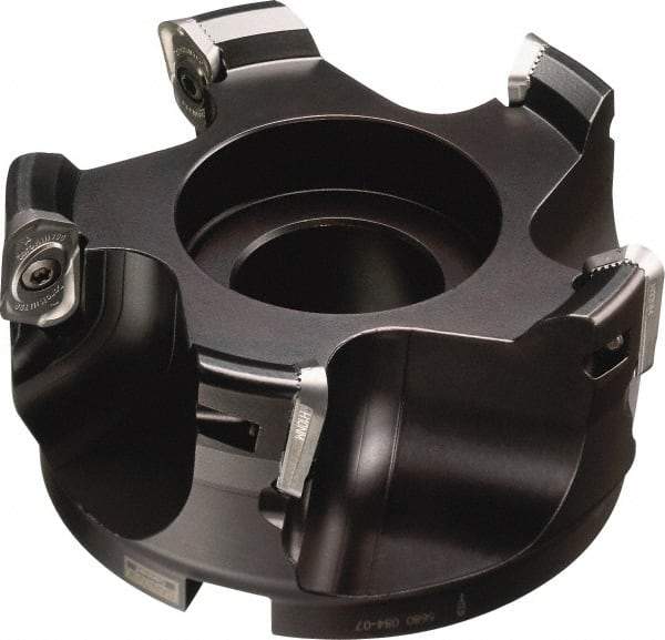 Sandvik Coromant - 4 Inserts, 4" Cut Diam, 1-1/2" Arbor Diam, 0.7087" Max Depth of Cut, Indexable Square-Shoulder Face Mill - 90° Lead Angle, 2.4803" High, R790-2205.. Insert Compatibility, Series CoroMill 790 - Industrial Tool & Supply