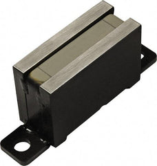 Mag-Mate - 80 Max Pull Force Lb, 3-1/4" Long x 7/8" Wide x 1-3/8" Thick, End Mount, Ceramic Fixture Magnet - 480°F Max Operating Temp, Grade 8 Ceramic, Steel Housing - Industrial Tool & Supply