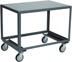 Jamco - Heavy Duty Transporter Mobile Table - Steel, Gray, 30" Long x 72" Deep x 30" High - Industrial Tool & Supply