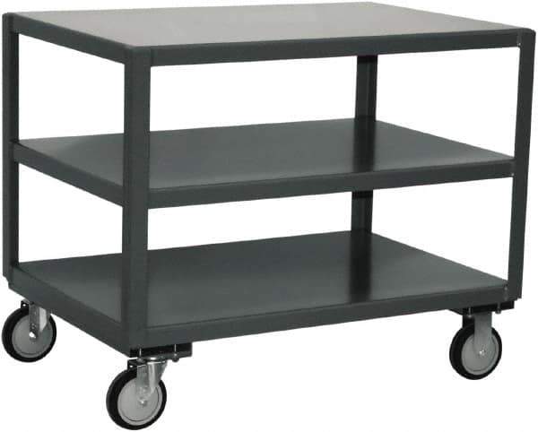 Jamco - Heavy Duty Transporter Mobile Table - Steel, Gray, 24" Long x 48" Deep x 34" High - Industrial Tool & Supply